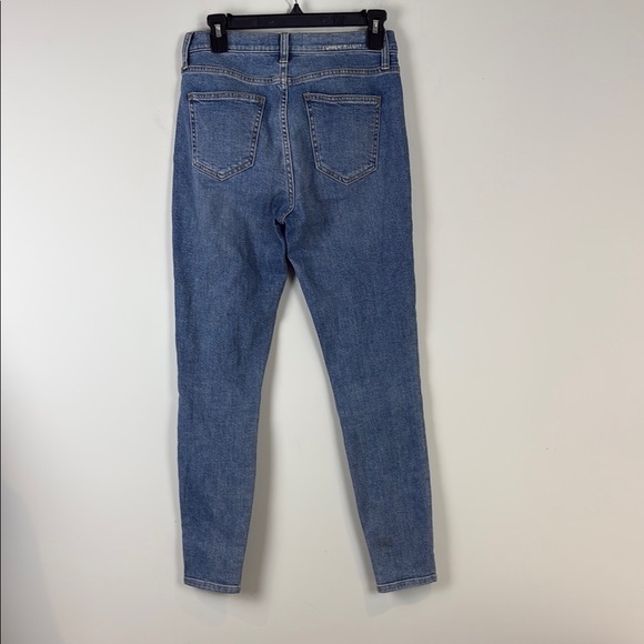 Current Elliott High Waist Seamed Ankle Skinny Stiletto Jean Medium Wash Size 27 - Picture 4 of 10